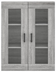 Armário alto 69,5x34x180 cm derivados de madeira sonoma cinza