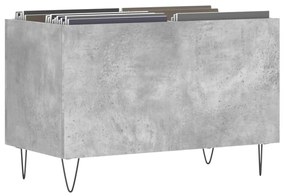 Armário p/ discos 74,5x38x48 cm derivados madeira cinza-cimento