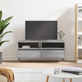 vidaXL Móvel de TV 100x34,5x44,5 cm derivados madeira cinzento sonoma