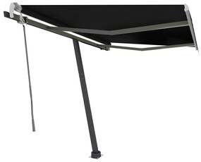 Toldo retrátil manual com LED 300x250 cm antracite