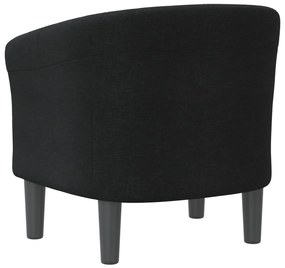 Poltrona Maiza - Em Tecido - Cor Preto - 70x56x68 cm - Design Moderno