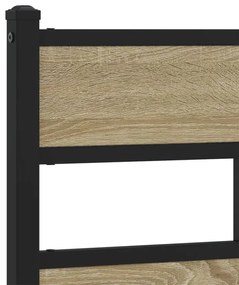 Estrutura cama s/ colchão derivados de madeira carvalho sonoma