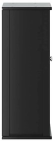 Móvel de parede p/ WC BERG 40x27x71,5 cm pinho maciço preto