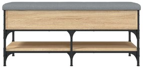 Banco sapateira 102x42x45 cm derivados madeira carvalho sonoma