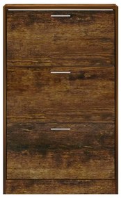Sapateira 63x24x103 cm derivados de madeira carvalho fumado