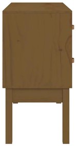 Armário consola 90x40x78 cm pinho maciço castanho mel