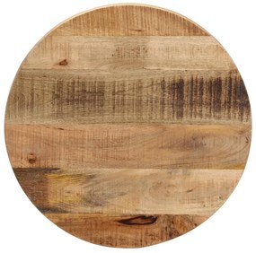 Tampo de mesa redondo Ø60x1,5cm madeira mangueira áspera maciça
