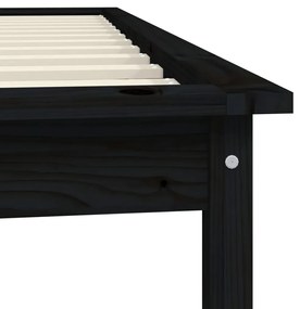 Estrutura cama pequena de solteiro 75x190 cm pinho maciço