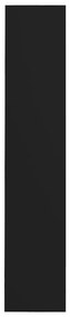 Sapateiras de parede 2 pcs 60x18x90 cm contraplacado preto
