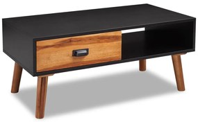 VivaXL Mesa de centro madeira de acácia sólida 90x50x40 cm