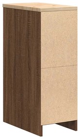 Armário de arrumação de garagem carvalho castanho 30x51x85 cm