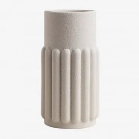 Vaso De Cerâmica Sabine Branco Quebrado - Sklum