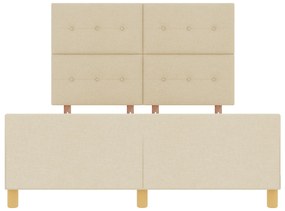 Estrutura de Cama Creme 140x200 cm da vidaXL em Tecido