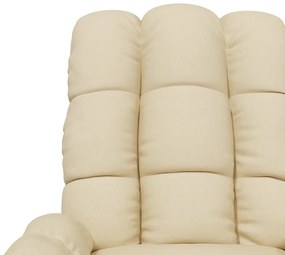 Poltrona de massagens tecido cor creme