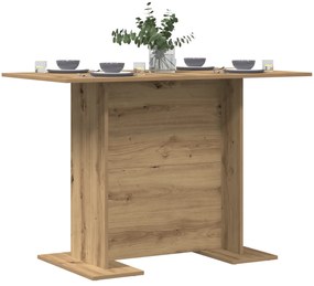 Mesa de Jantar vidaXL Artisan Oak 110x60x75 cm Madeira Engrenhada