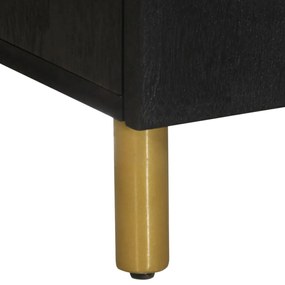 3 pcs aparadores derivados de madeira preto