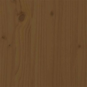 Estrutura de cama solteiro 90x190cm madeira maciça castanho mel