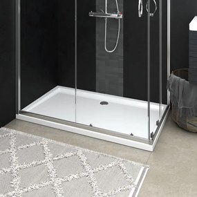 vidaXL Base de chuveiro retangular 70x120 cm ABS branco