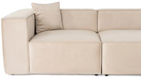 Sofá de 2 Lugares Lora – Creme – 220x108x65 cm