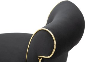 BANCO DE BAR LUXY 46X48X96 CM PRETO