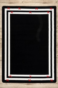 Tapete HAMPTON quadro preto - PRODUTO DE SEGUNDA GRAU