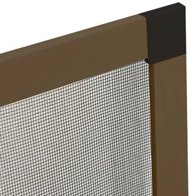 Tela anti-insetos para janelas 90x120 cm castanho