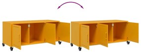 Móvel de TV 100,5x39x43,5 cm aço amarelo mostarda