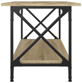 Mesa de centro 80x45x45 cm deriv. madeira/ferro carvalho sonoma