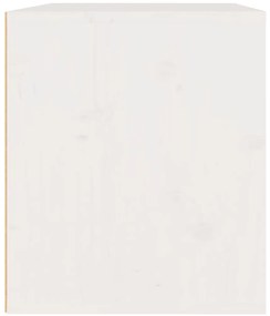 Móveis de TV 3 pcs madeira de pinho maciça branco