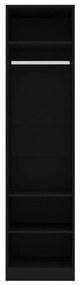 Roupeiro 50x50x200 cm derivados de madeira preto