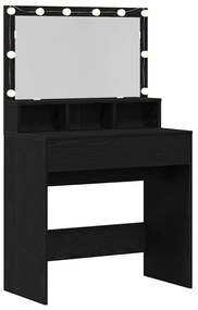 Mesa de vestir Carvalho preto Aglomerado