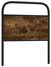 vidaXL Cabeceira de substituição 80 cm derivados madeira/aço carvalho fumado