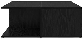 Mesa de centro com gaveta com armazenamento Carvalho preto 80 x 80 x 3