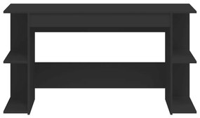 Secretária 140x50x75 cm derivados de madeira preto