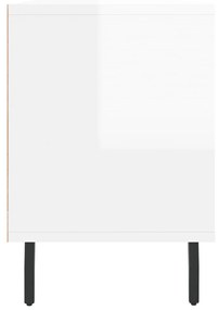 Móvel p/ TV 150x30x44,5 cm derivados madeira branco brilhante