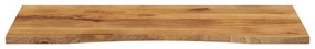 Tampo de mesa com curva 120x50x2,5 cm mangueira áspera maciça