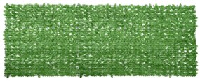 Tela de varanda com folhas verdes 400x150 cm