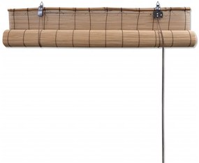 Estore de enrolar 120 x 220 cm bambu castanho
