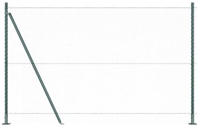 Cerca Hexagonal Verde vidaXL 1.4x100 m Aço