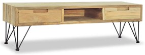 Móvel de TV 120x35x35 cm teca maciça