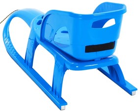 Trenó com assento 102,5x40x23 cm polipropileno azul