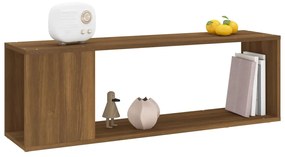 Móvel de TV 100x24x32 cm derivados madeira carvalho castanho