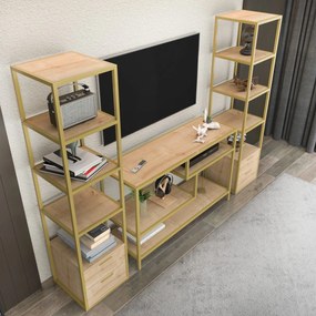 Unidade de TV Robbins – Dourado – 198 cm x 39 cm x 160 cm
