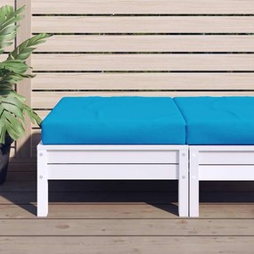 Almofadão p/ móveis paletes 60x60x9,5 cm tecido oxford azul-claro