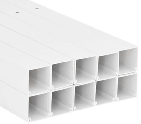 Calhas para cabos 60x40 mm 10 m PVC