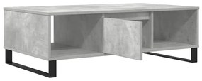 Mesa de centro 104x60x35 cm derivados madeira cinzento cimento