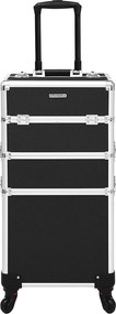 Mala maquilhagem 35 x 68,5 x 25 cm 3 em 1 preto