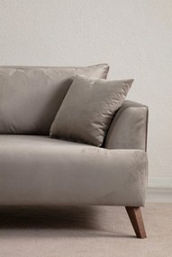 **** Sofá de 3 Lugares Buhara – Cinzento Claro – 100x78x220 cm

**
