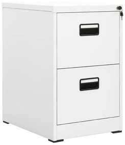vidaXL Arquivador 46x62x72,5 cm aço branco