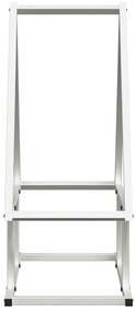 Suporte para lenha 50x25x60 cm aço laminado a frio branco